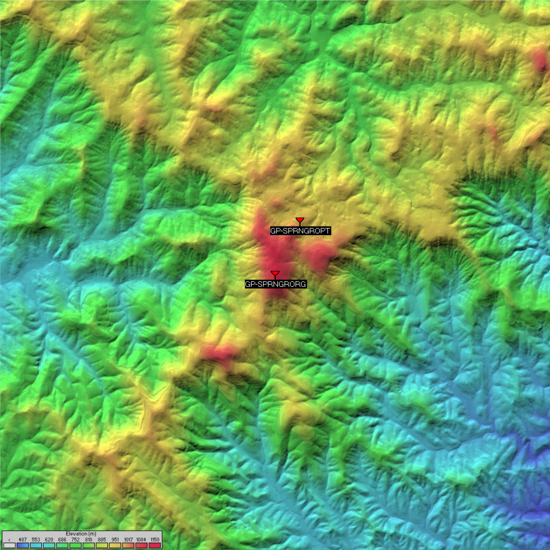 GP-SPRNGRORG - GP-SPRNGROPT - Radio Mobile SRTM 0.3